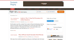 Desktop Screenshot of passionateblogging.com